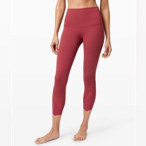Lululemon Wunder Under Crop High-Rise *Roll Down Scallop Full-On Luxtreme 23"